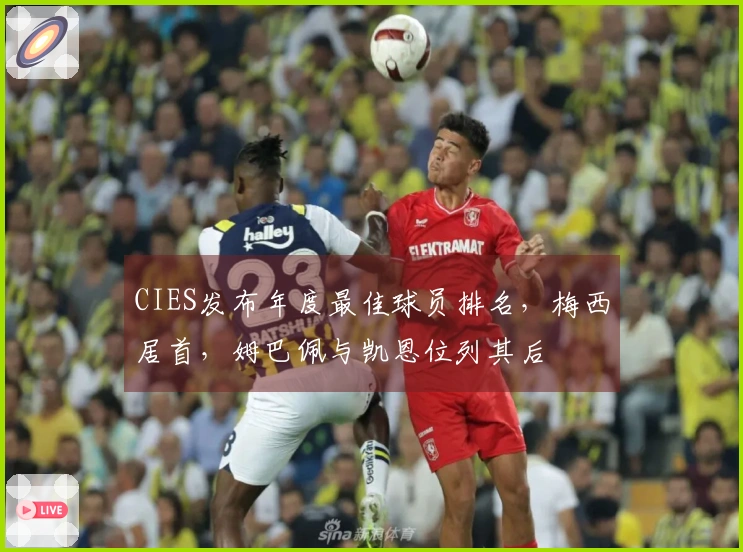 CIES发布年度最佳球员排名，梅西居首，姆巴佩与凯恩位列其后
